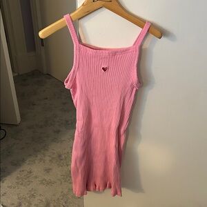 H&M kids Pink Ribbed dress size 5